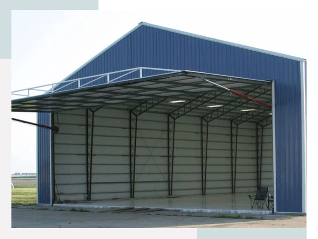 Прямо стенные ангары в изобильном