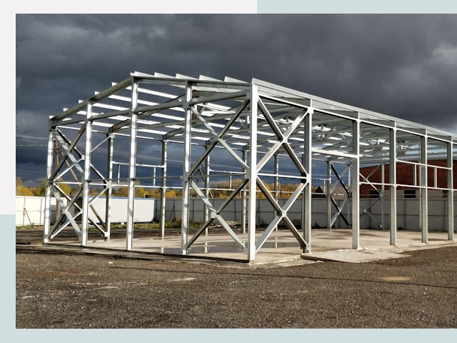 Двускатные ангары в Изобильный от 623 руб. за квадрат