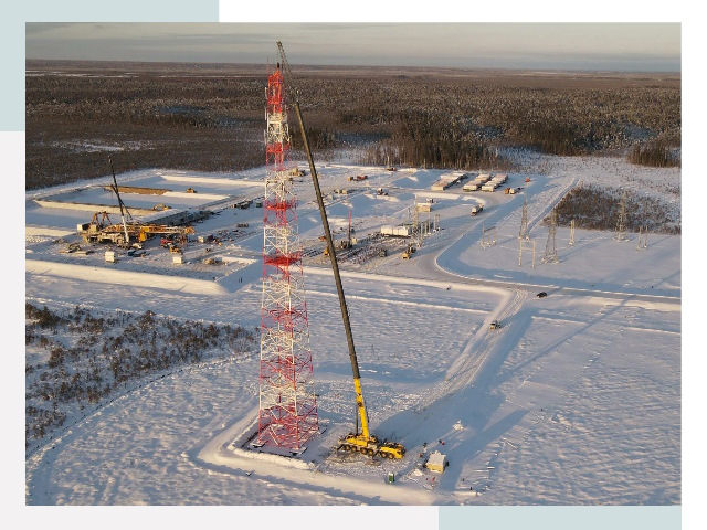 Мачты связи в изобильном