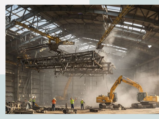 Демонтаж ангаров в изобильном от 623 руб. за м²